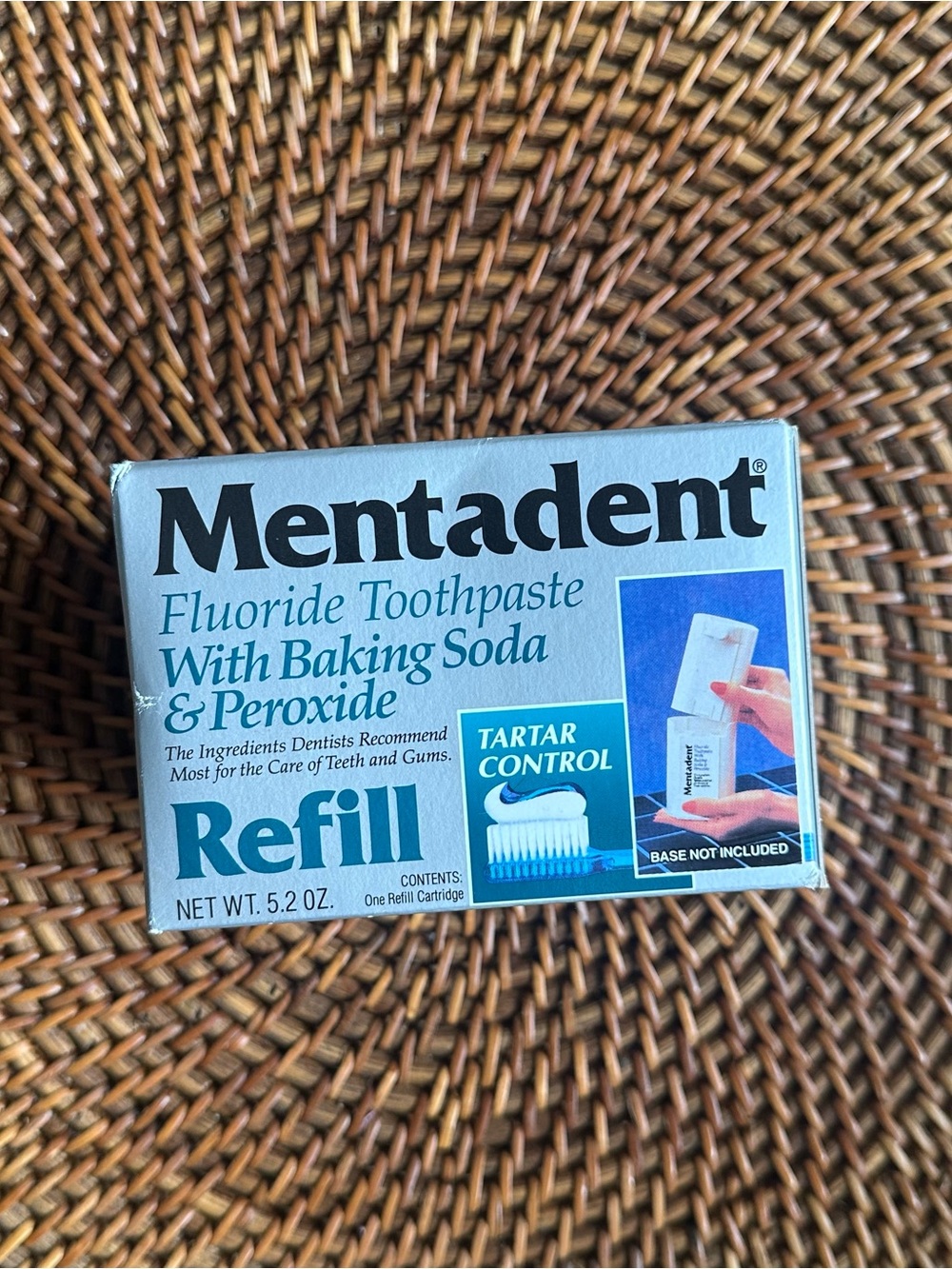 Mentadent Floride Toothpaste Refill with Baking Soda & Peroxide Sealed New